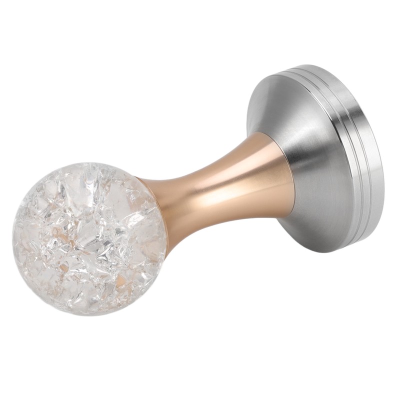 Crystal Ball Coffee Flat Tamper Stainless Steel Base Powder Hammer
