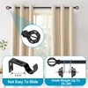 Curtain Rods for Windows 48 to 84, 2 Pack 5/8