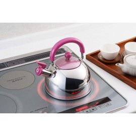 Yoshikawa Wa-Toon SJ1686 BOTAN Whistle Kettle, 0.6 gal (1.8 L)