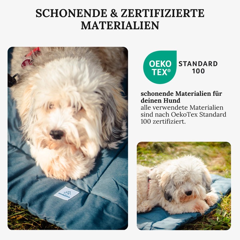 Wanderpfote Dog Blanket for Travel, 75 x 50 cm, Washable,