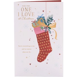 UK Greetings Christmas Card For The Person I Love With Stocking