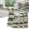 10 Sheet Thick Peel and Stick Kitchen Backsplash Tiles,3D Waterproof