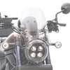 ENDURANCE Motorcycle Meter Visor Long Set Clear + Mounting Kit