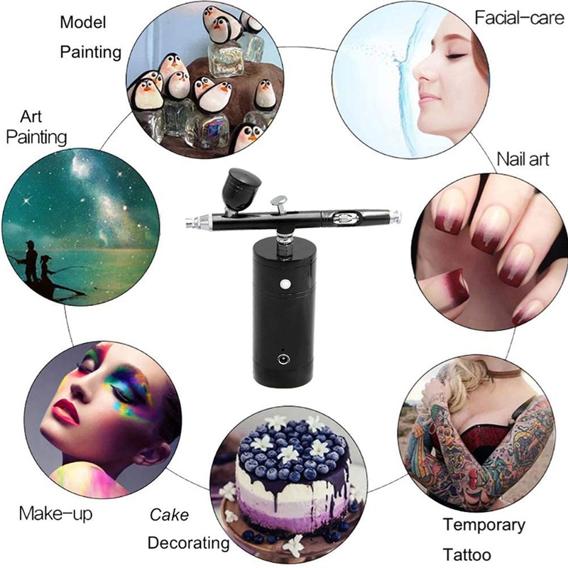 Rechargeable USB Airbrush Kit Portable Airbrush Compressor Spray Pump Handheld