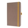 SIGEL LS102 Linescape Notebook Squared Approx. A5 Brown Yellow Hard