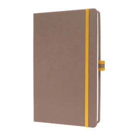 SIGEL LS102 Linescape Notebook Squared Approx. A5 Brown Yellow Hard Cover 176 Pages Vegan Sustainable Paper
