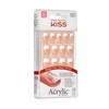 Kiss Salon Acrylic French Nails 28pc Rumour Mill KSA12, white