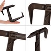 KADAX Flower Box Bracket, No Drilling, Balcony Box Holder Set,