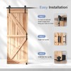 EaseLife 5.5 FT Sliding Barn Door Track and Handle Hardware