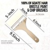 NGe 5" Goat Hair Brush, Large Area Flat Brushes, for