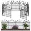 Getlay Tall Garden Animal Barrier Fence with Gate, 36 in(H)×18
