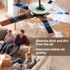 10Pcs Ceiling Fan Blade Filters Self Adhesive Rectangular Coconut Carbon