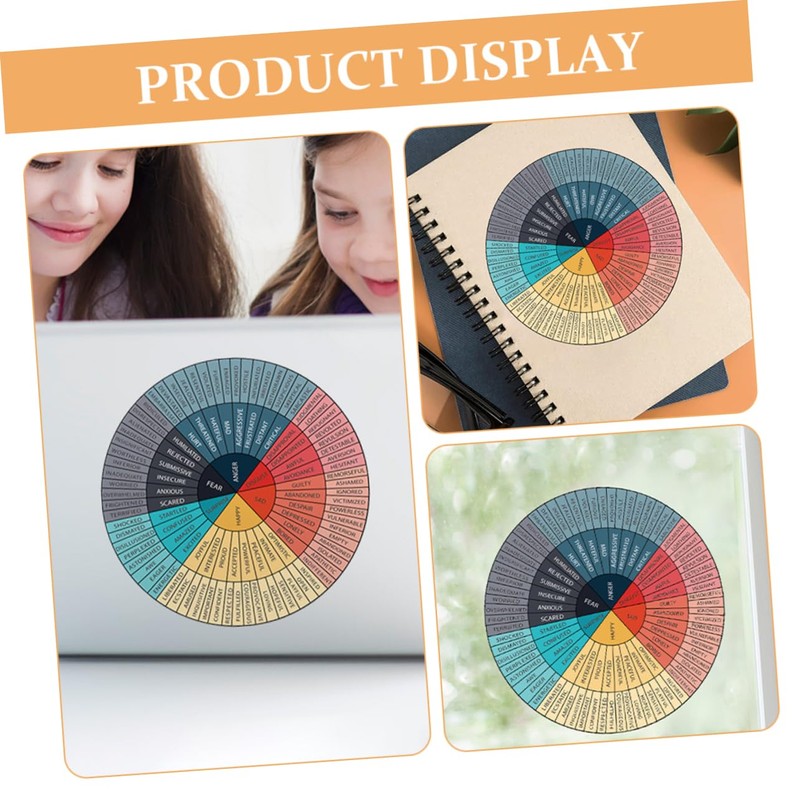 Operitacx Feelings Chart Sticker Set Mental Health Decor Wall Art