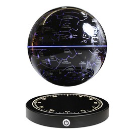 INOVAXION Magnetic Levitation Planet Constellation,Levitating Decor with LED Multi-Color Lights,360°Rotating with Touch Control for Home Office Desk Decor,Cool Tech Gift for Men