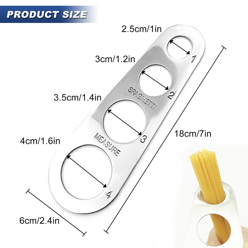 Spaghetti Measurer Tool, Spaghetti Pasta Measure Stainless Steel Measuring Tool