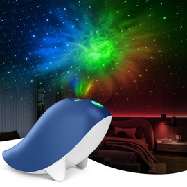 DEEHIX Star Projector Bedroom Lamp, Night Light for Children with Starry Sky Projection, LED Starry Sky Galaxy Projector for Baby Kids Bedroom Home Cinema Party House (Blue)