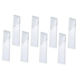 OHPHCALL 8Pcs Bookmark Mold for DIY Crafting Rectangular Epoxy Bookmark Maker Smooth Surface for Easy Cleaning and Pendants