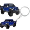 HINSCR Double-Sided Car Metal Keychain for Jee p Gladiator, Blue