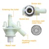 Replacement for Dometic Pedal Flush Toilet Water Valve RV #385311641