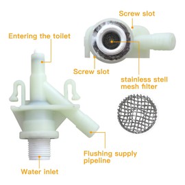 Replacement for Dometic Pedal Flush Toilet Water Valve RV #385311641 300 310 320 by Huoptl