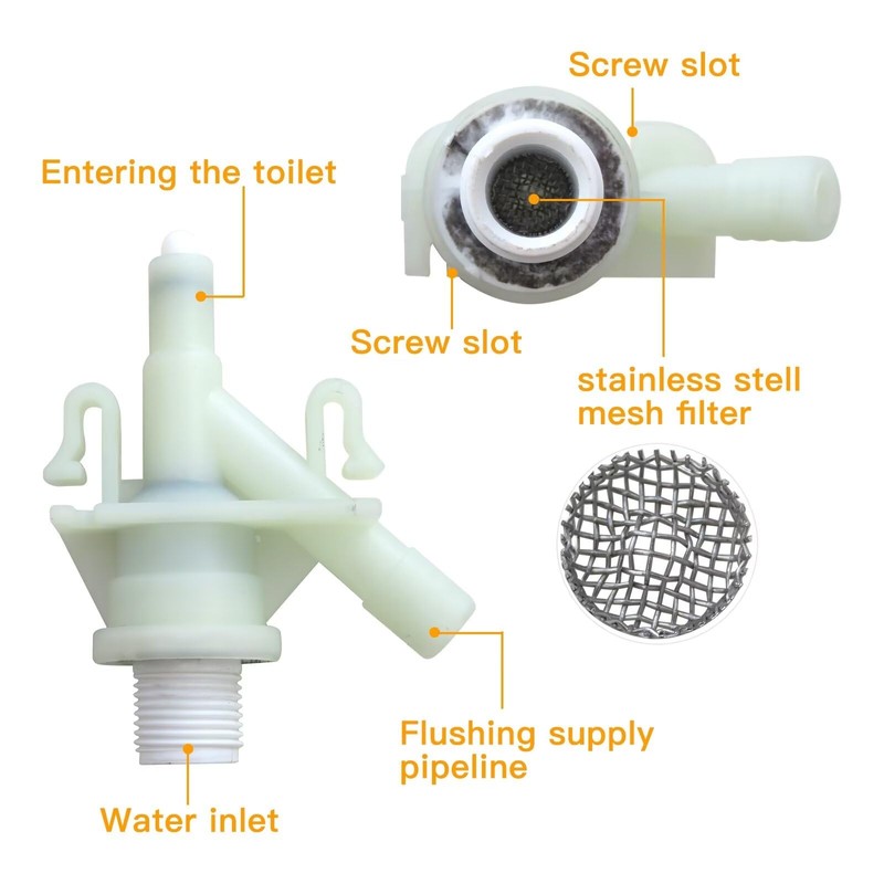 Replacement for Dometic Pedal Flush Toilet Water Valve RV #385311641