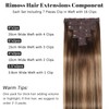 Rimoss Clip in Hair Extensions Real Human Hair, Premium 24