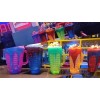 RIVERSOFY 25 Vasos Licuachelas Para Micheladas Neón Mayoreo