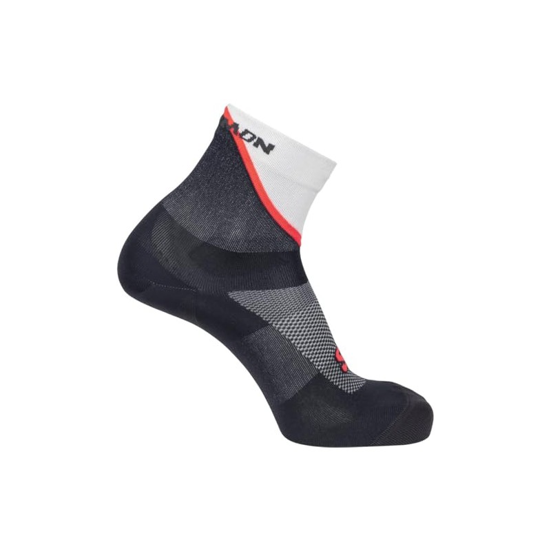 Salomon PULSE ANKLE Socks, ICLE/Nine Iron/Neon FLAME