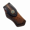 COHOMELARS 5'' Leather Folding Pocket Knife Sheath,Leather Knife Pouch for