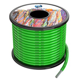 10awg Silicone Electrical Wire Cable 25FT Green 10 Gauge Hookup Wires kit Stranded Tinned Copper Wire Flexible and Soft High Temperature Resistance