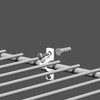 ClosetMaid 7561 Shelf Clips for Concrete Installation, 12-Pack, White