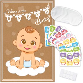 Party Hearty Funny Baby Shower Games: Pin The Pacifier & Dummy On The Baby, Where's The Binky