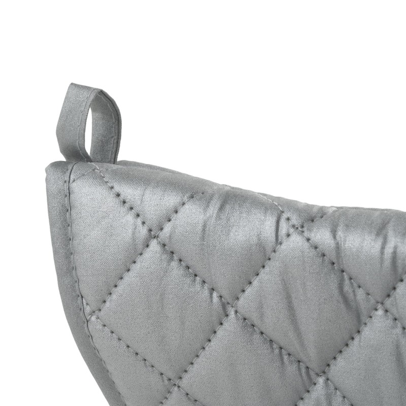 Winco Silicone Oven Mitt, 17-Inch, Silver