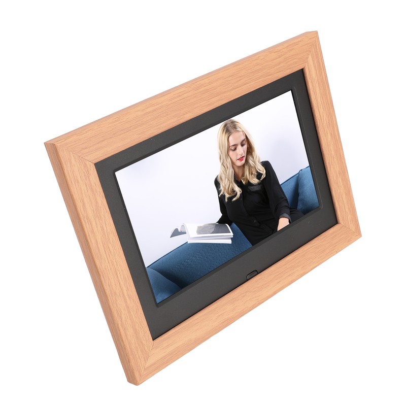 Digital Picture Frame Wooden 7 Inch IPS HD Multifunctional Smart