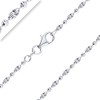 Planetys - Typhoon Ball Chain Changing Silver 925/1000 Rhodium-Plated Width