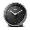 Braun Radio-Controlled Alarm Clock, Plastic, Black/Silver, Normal