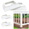 6pcs 4x4(Actual: 3.5"x3.5") Post Base Cover, Split Style Vinyl Post