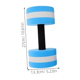 Abaodam 2PCS Foam Water Dumbbells for Aquatic Fitness Lightweight Water Weights for Pool Aerobics Sturdy Flotation Exercise Equipment for Adults and Boys and Girls