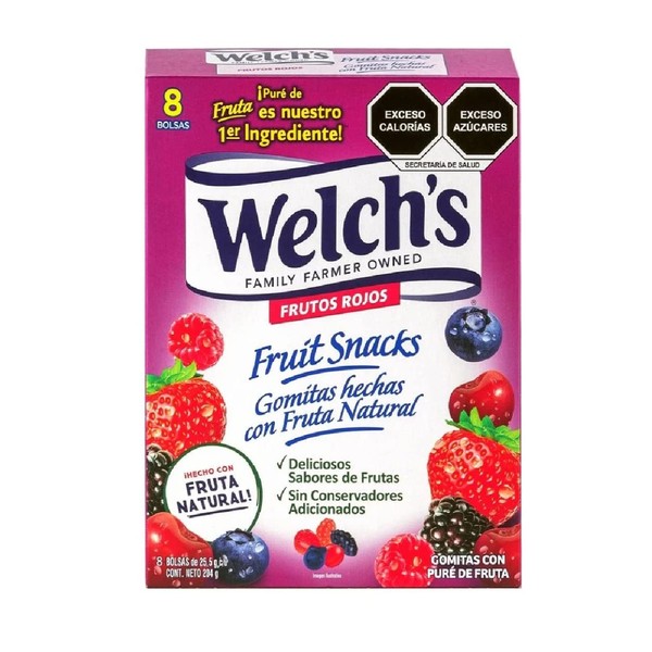 Welchs Fruit Snacks Gomitas Frutos Rojos 204 Gr - Producto