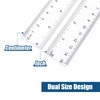 Redamancy 6 Pcs 15cm Rulers, 6 Inch Clear Plastic Ruler,