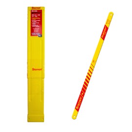 Starrett HSS Hand Hacksaw Blades - 50 Pack RS1224 Redstripe Solid High Speed Steel Straight Cut Hand Saw 300mm/12" 24 TPI Cutting Edge - For Metals, Stainless Steel, Pipes