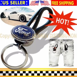 Dobrev Key Chain Ring Holder Hook Keychain for FORD Logo Auto Smart Gift Auto Keyless