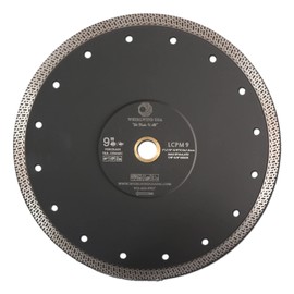 Whirlwind USA LCPM 9",Super Thin Premium Continuous Rim Tile Saw Diamond Blades,for Cutting Porcelain Tiles Granite Marble Ceramics (9 inch)