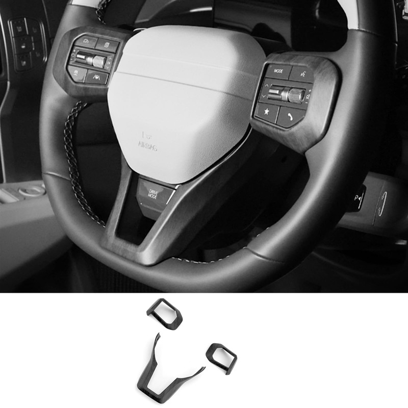 JUIVEEL ABS Car Steering Wheel Frame Cover Steering Wheel Button