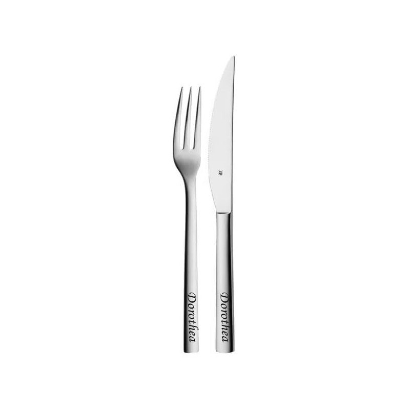 WMF Nuova Steak Cutlery Set 2-Piece with Engraving of Your