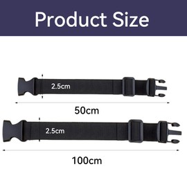 Heavy Duty Adjustable Backpack Chest Strap with Quick Release Buckle - Sternum Strap for Hiking, Jogging & Outdoor Gear - D-Ring Black with Slide Locks, Secure & Comfortable Fit