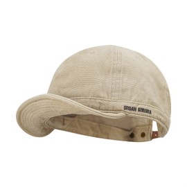 Clakllie Men's Baseball Cap Unstructured Soft Cotton Dad Hat Anti Sweat Sunscreen Trucker Cap Flip Up Hat for Daily,DY06-Beige