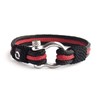 Mens Rope Bracelet - Stainless Steel Silver Shackle, Extremely Durable