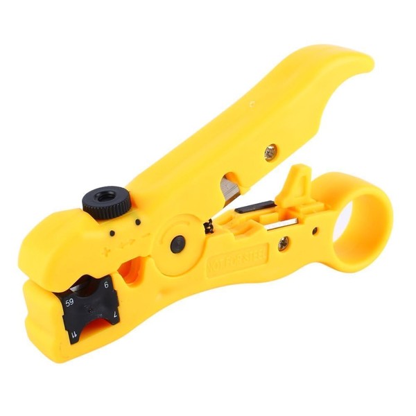 Professional Wire Stripper and Crimping Tool, Coaxial Cable Stripper Tool