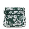 Vera Bradley Iconic Triple Zip Hipster, Signature Cotton, Dk Green/White